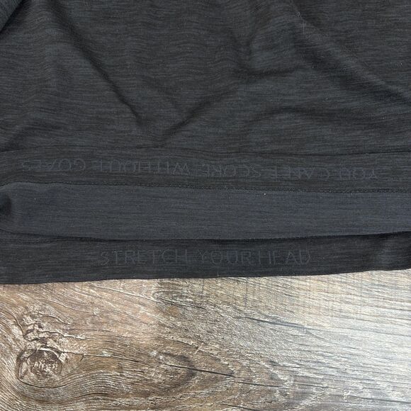 Lululemon Vent Tech Shirt Men's XL Charcoal Gray Heather Stretch Your Head - Picture 7 of 8